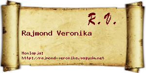 Rajmond Veronika névjegykártya